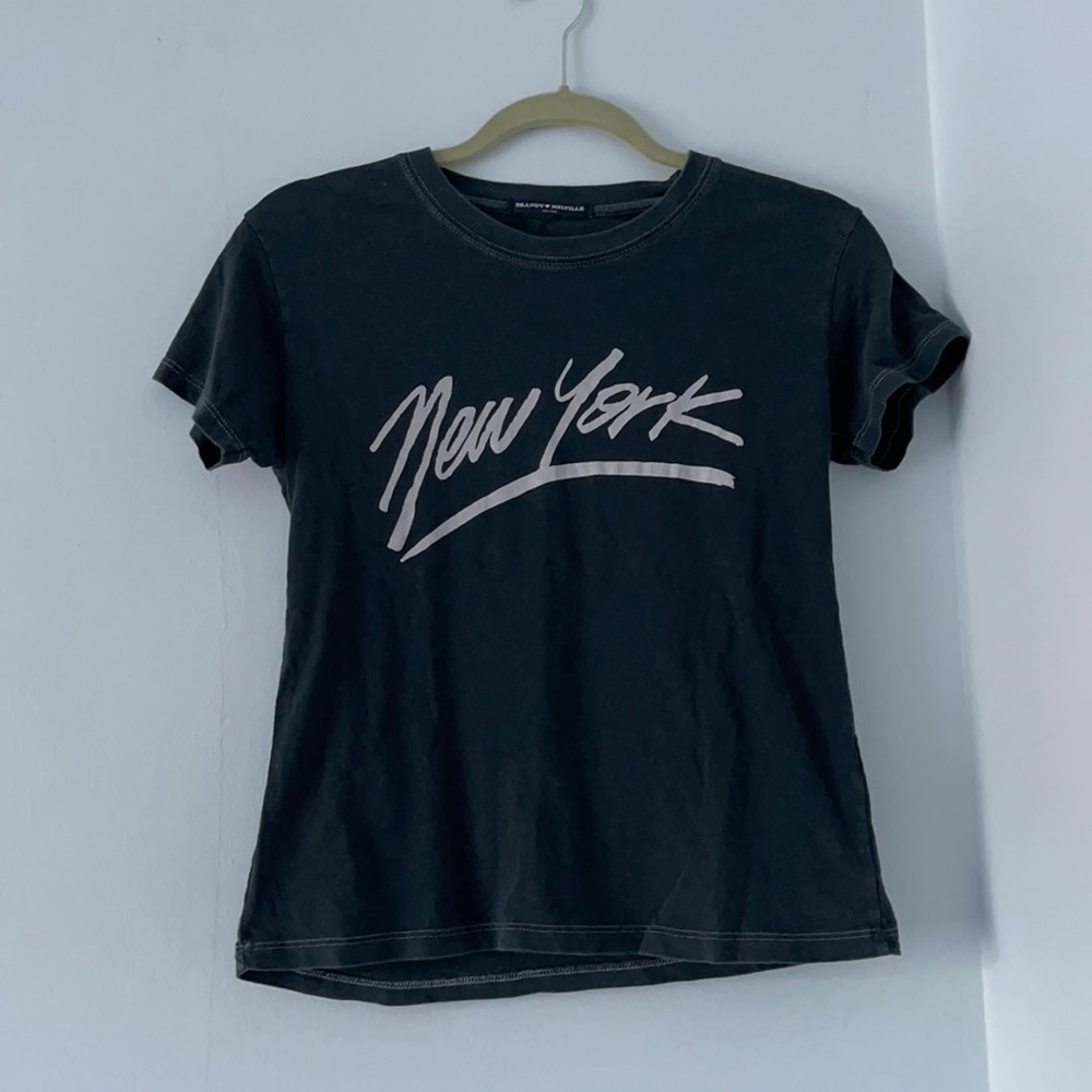 Brandy Melville Dark Gray New York Shirt
